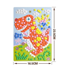 Load image into Gallery viewer, Handmade 3D Children Mosaicos DIY Foam&amp;Crystal Stickers Art EVA Cartoon Animal Dinosaur Creative Educational Toys for Kids