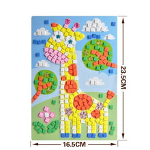 Load image into Gallery viewer, Handmade 3D Children Mosaicos DIY Foam&amp;Crystal Stickers Art EVA Cartoon Animal Dinosaur Creative Educational Toys for Kids