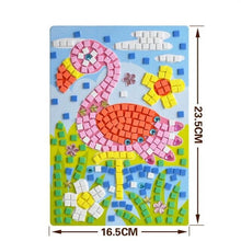 Load image into Gallery viewer, Handmade 3D Children Mosaicos DIY Foam&amp;Crystal Stickers Art EVA Cartoon Animal Dinosaur Creative Educational Toys for Kids