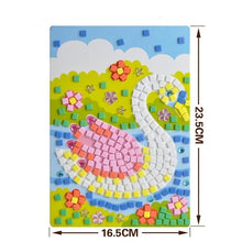 Load image into Gallery viewer, Handmade 3D Children Mosaicos DIY Foam&amp;Crystal Stickers Art EVA Cartoon Animal Dinosaur Creative Educational Toys for Kids