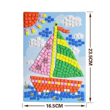 Load image into Gallery viewer, Handmade 3D Children Mosaicos DIY Foam&amp;Crystal Stickers Art EVA Cartoon Animal Dinosaur Creative Educational Toys for Kids