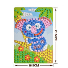 Load image into Gallery viewer, Handmade 3D Children Mosaicos DIY Foam&amp;Crystal Stickers Art EVA Cartoon Animal Dinosaur Creative Educational Toys for Kids