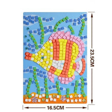 Load image into Gallery viewer, Handmade 3D Children Mosaicos DIY Foam&amp;Crystal Stickers Art EVA Cartoon Animal Dinosaur Creative Educational Toys for Kids